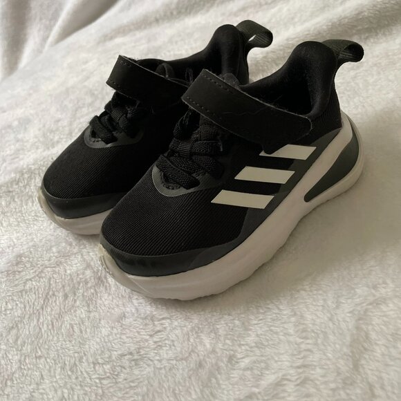 Size 5C - Adidas toddler sneakers - fortarun black - Picture 1 of 5